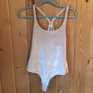 Madewell velvet bodysuit